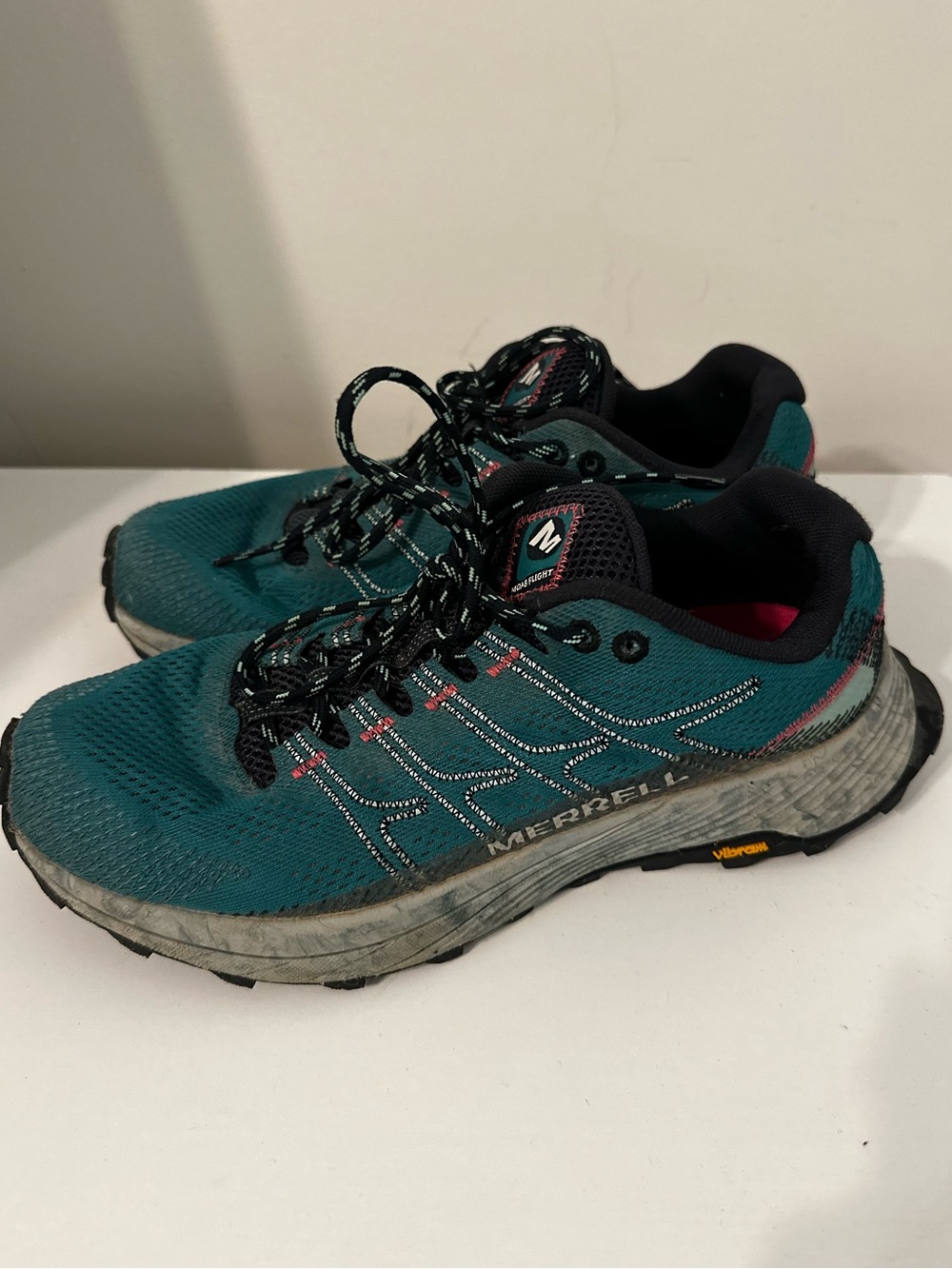 Merrell Women’s Teal and Black Trail Running Shoes